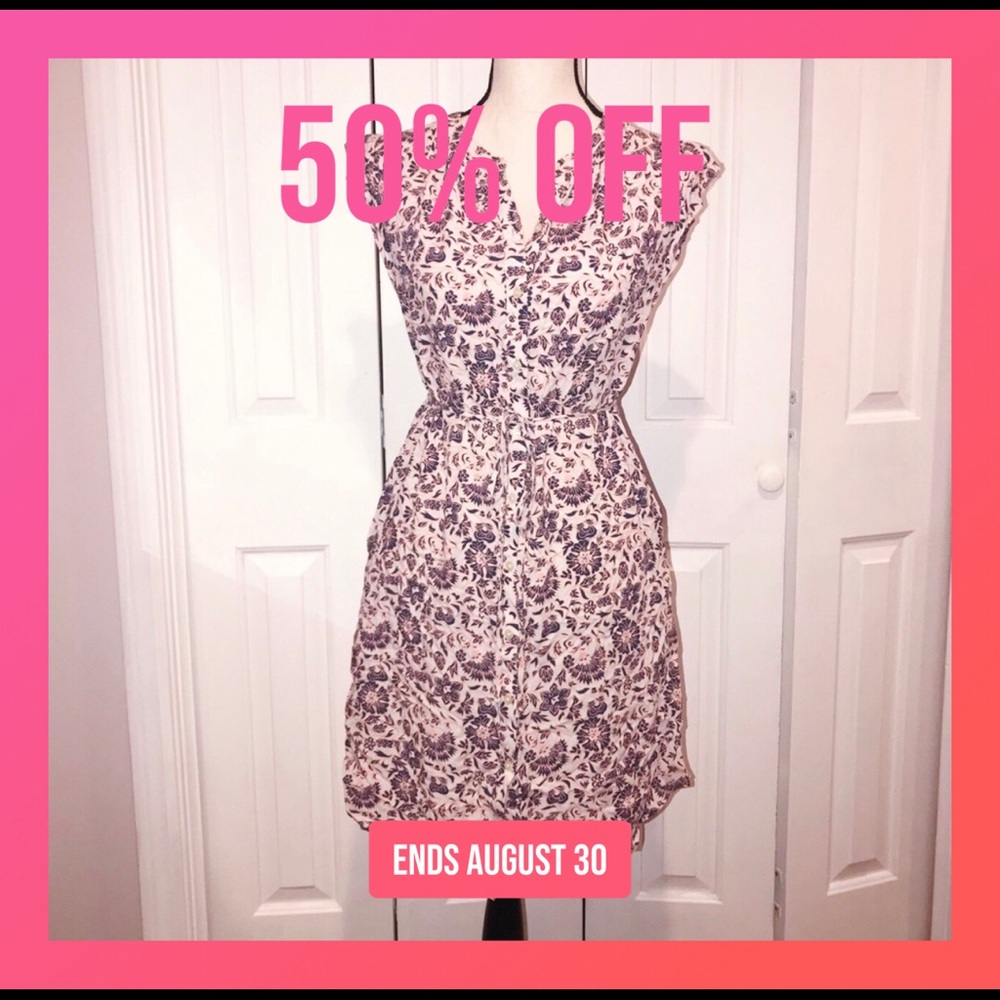 🏷$28 | LOFT Button Up Dress 💐